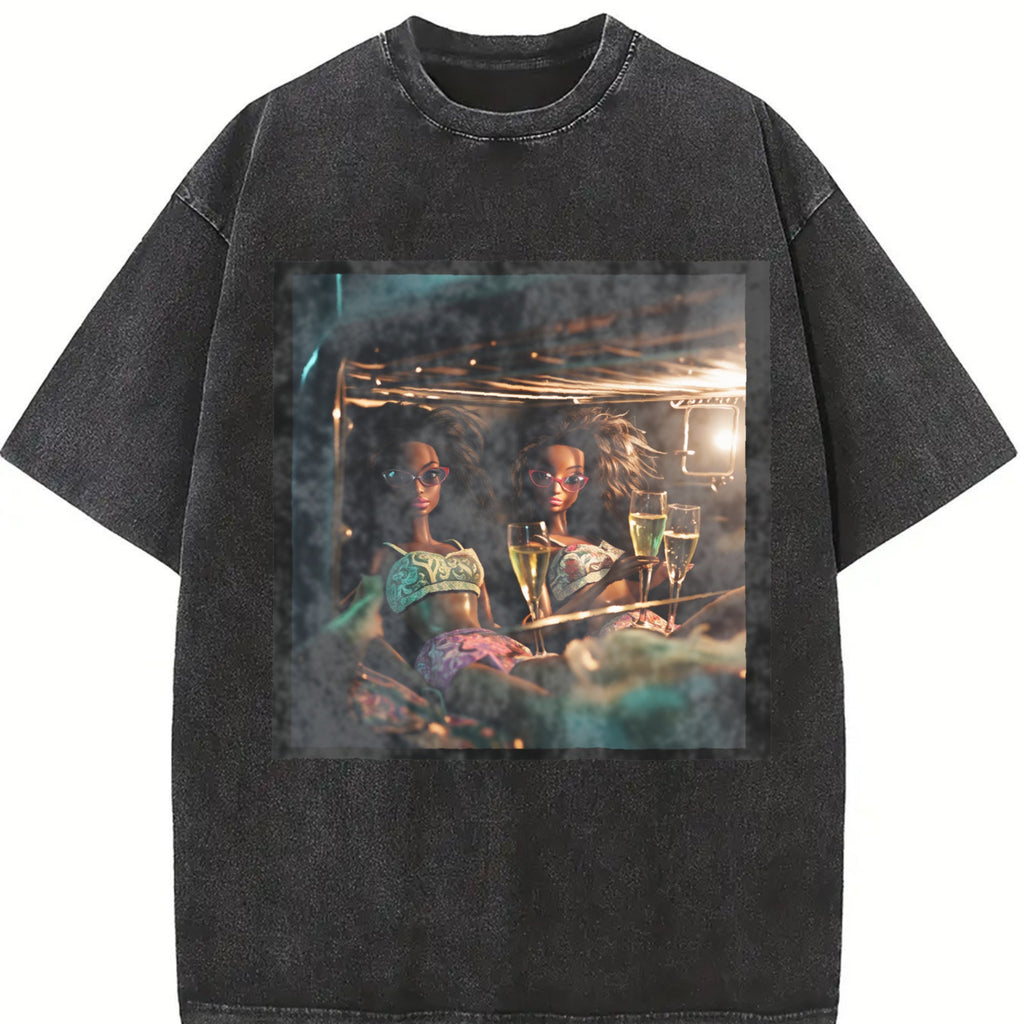 Doll in a Vintage Mirror Washed T-Shirt product image 2