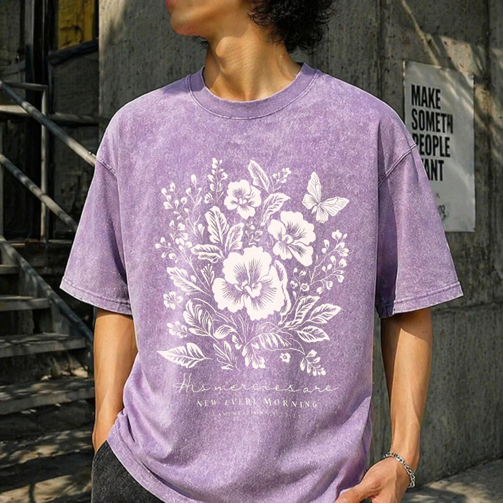 His Mercies Are New Every Morning Vintage Washed T-Shirt product image 13