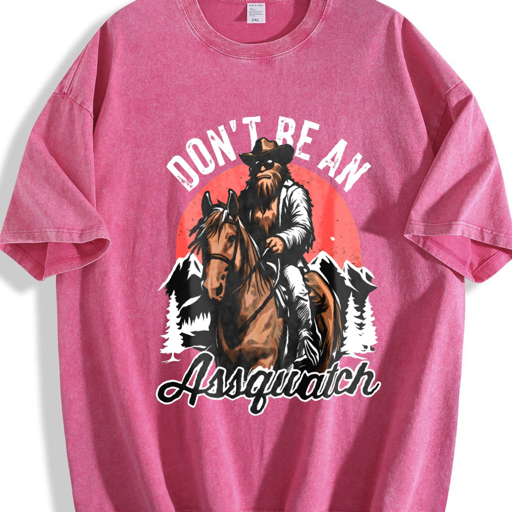 Bigfoot Don't Be An Assquatch 90s Vintage Washed T-Shirt product image 7