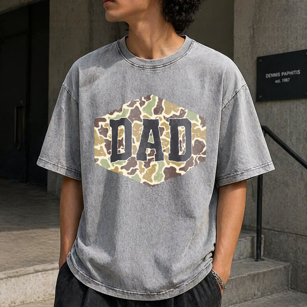 Camouflage Dad Vintage Washed T-Shirt product image 12