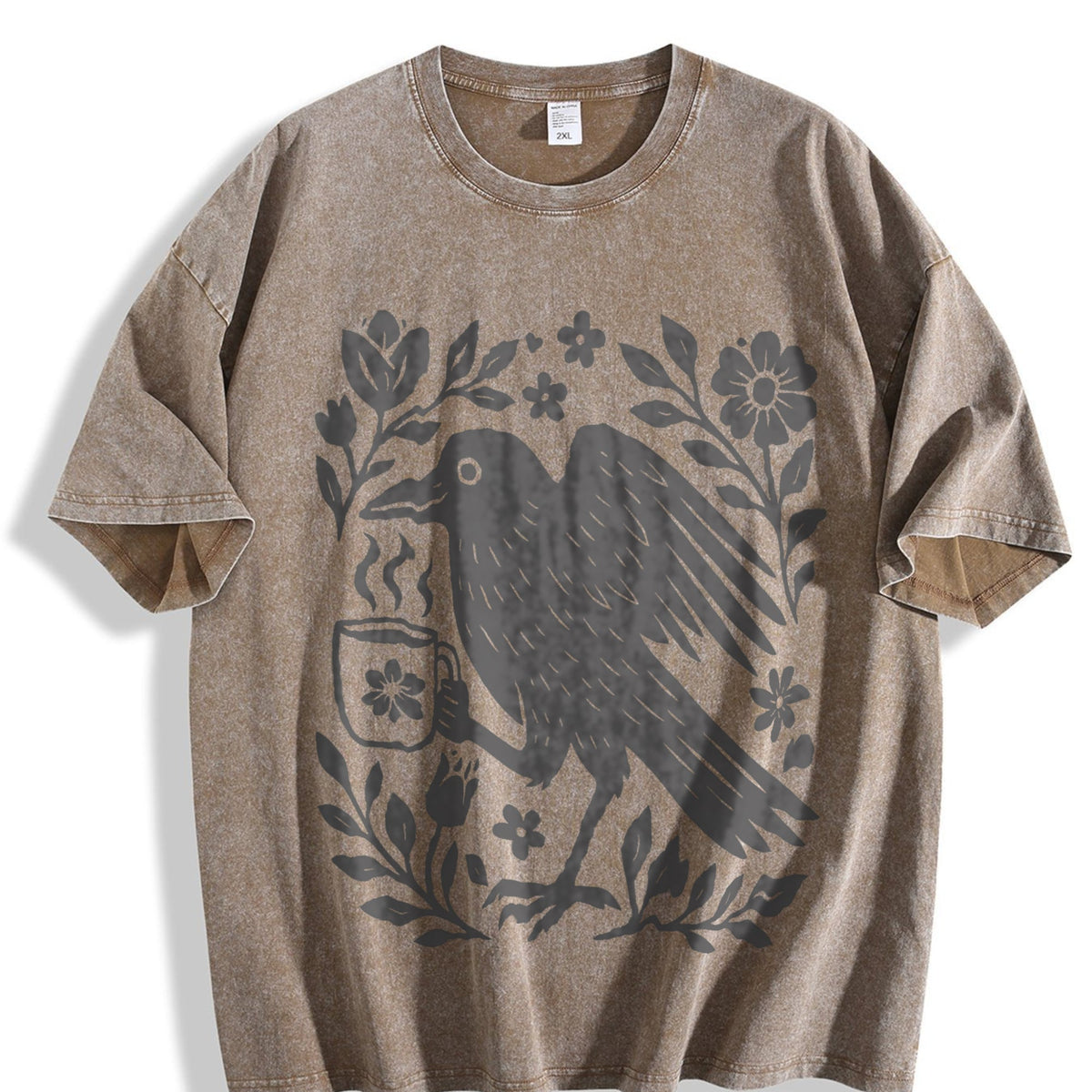 Boho Crow Vintage Washed T-Shirt product image 3