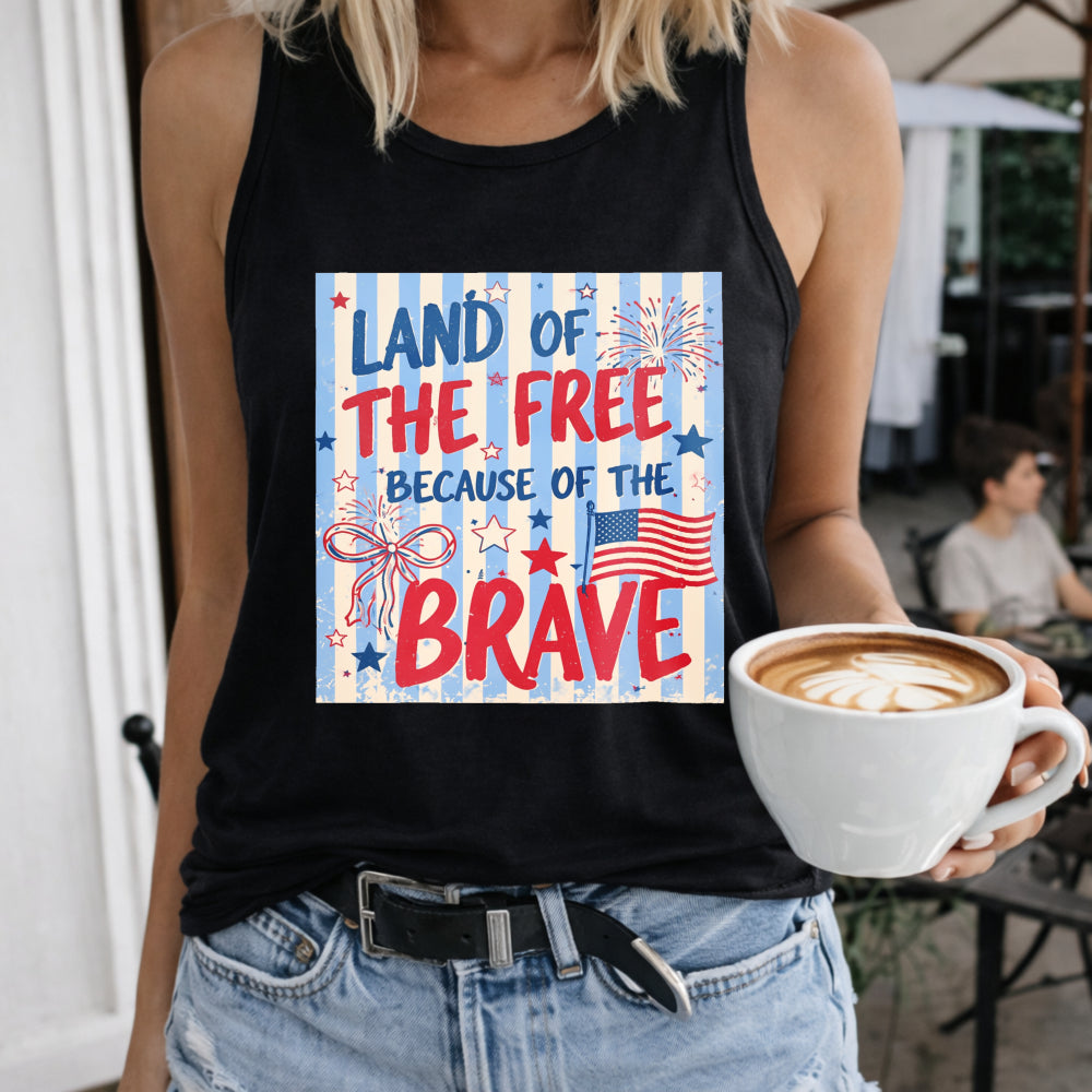 4th Of July Land Of The Free Women's Tank Top