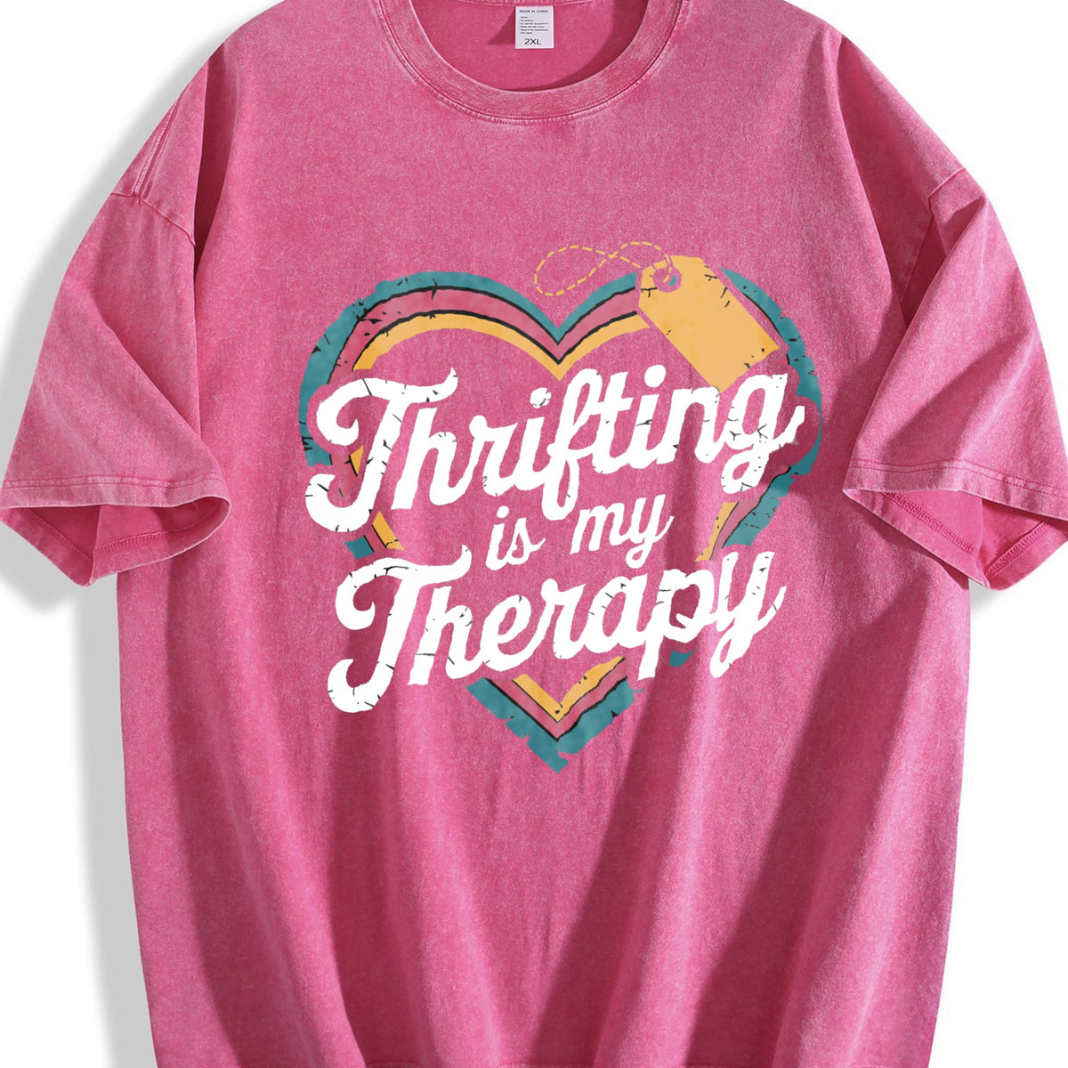 Thrifting Is My Therapy Vintage Washed T-Shirt product image 7