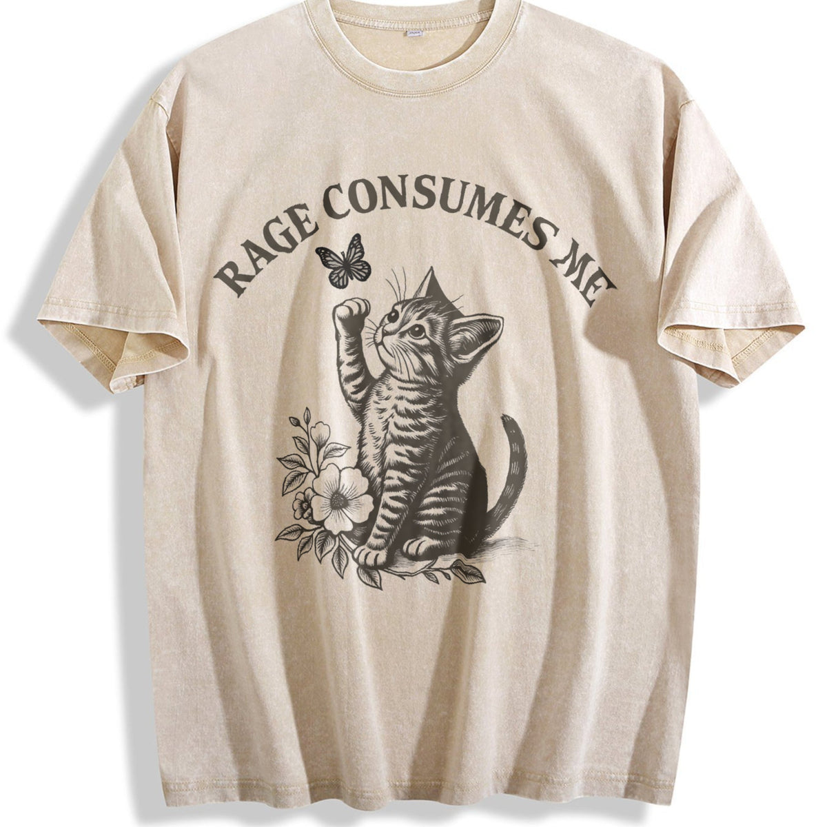 Rage Consumes Me Cat - Animal - Dark Humor USA Vintage product image 1