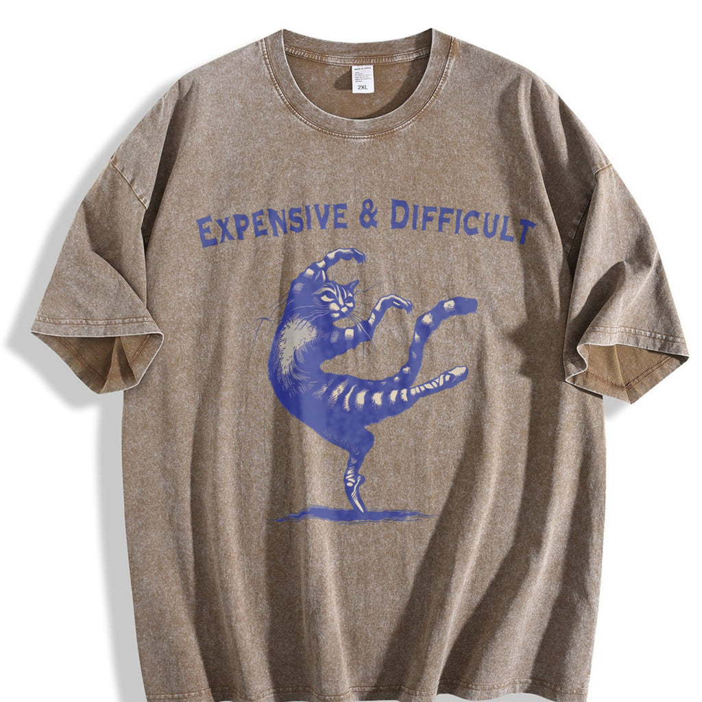 Expensive And Difficult Dancing Cat Funny 90s Vintage product image 3