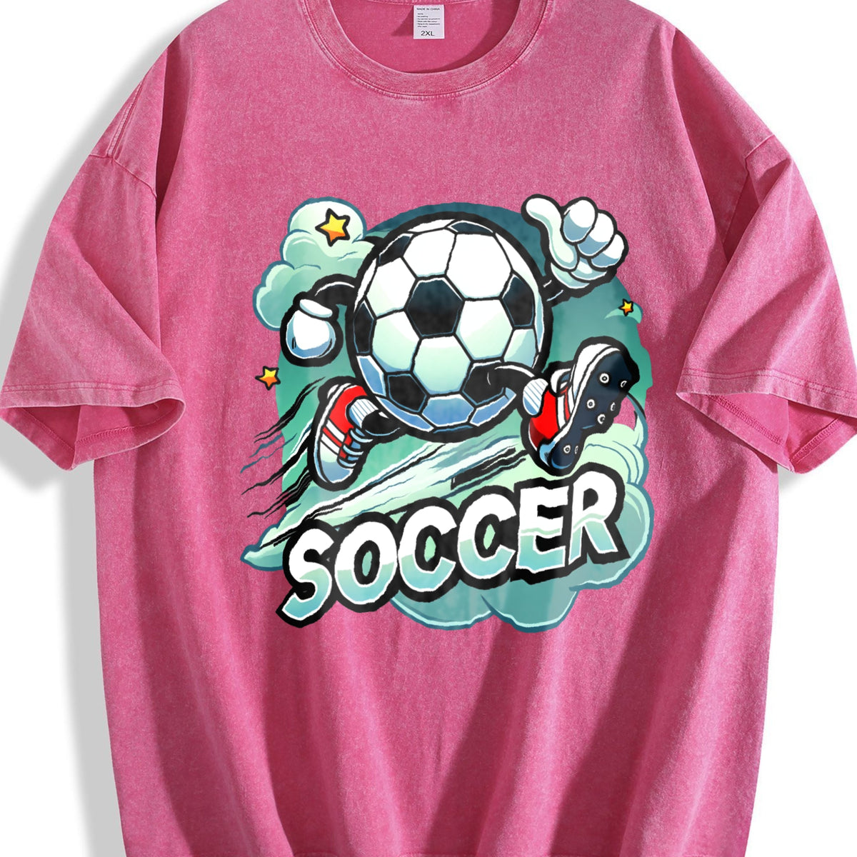 Global Soccer Fan Vintage Washed T-Shirt product image 7