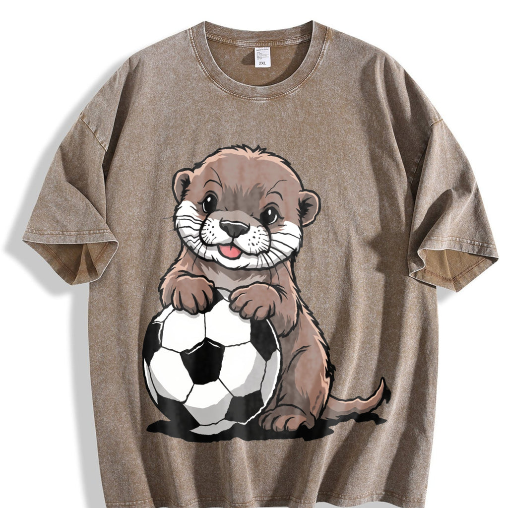 Global Soccer Fan Vintage Washed T-Shirt product image 3