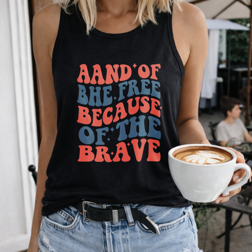 Land Of The Free Because Of The Brave Women's Tank Top