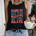 Land Of The Free Because Of The Brave Women's Tank Top