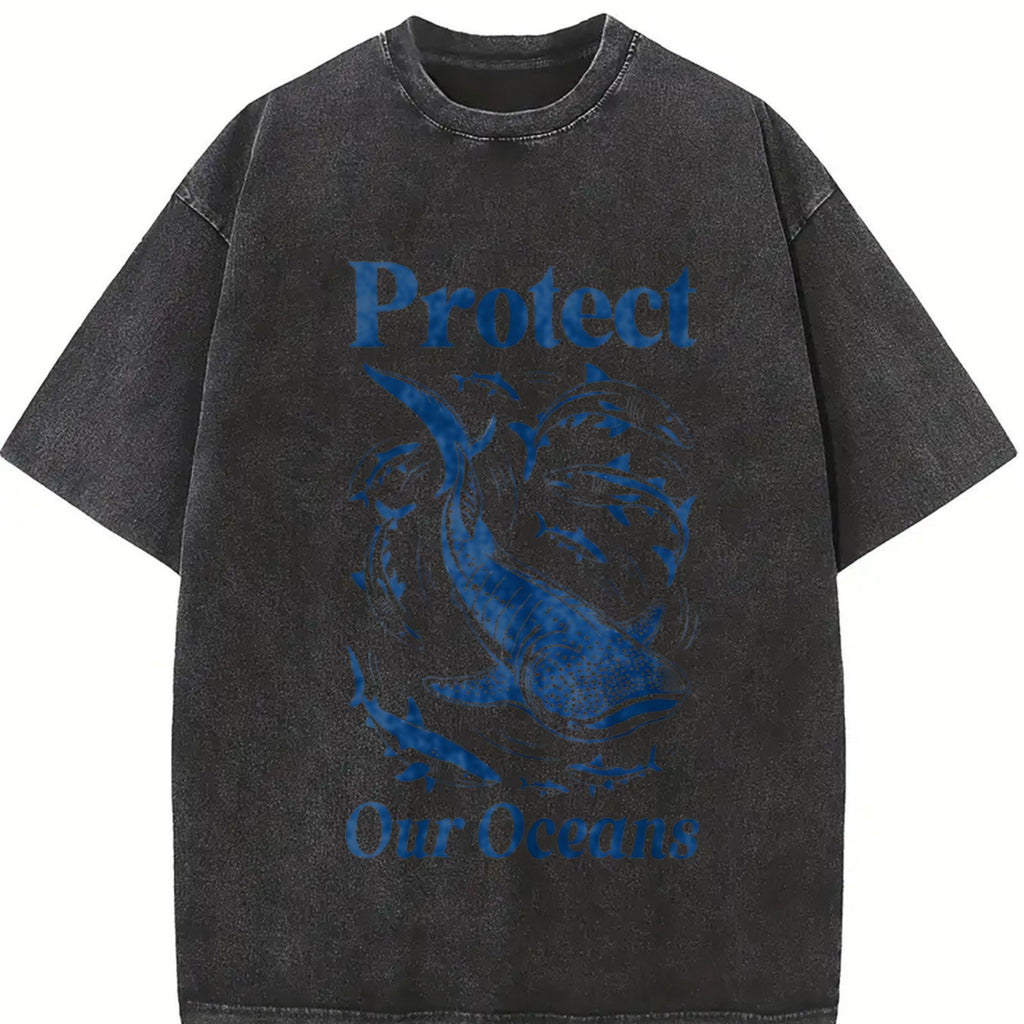 Protect Our Oceans Vintage Washed T-Shirt product image 2