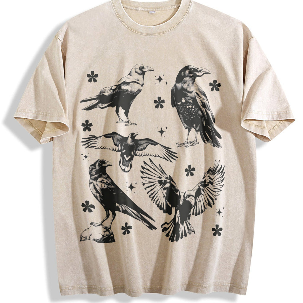 Ravens Tattoo Vintage Washed T-Shirt product image 1