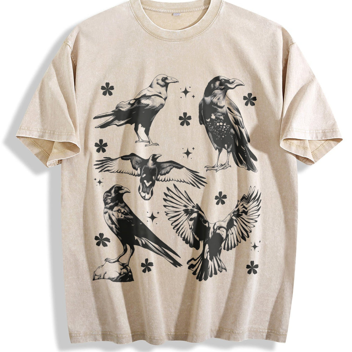 Ravens Tattoo Vintage Washed T-Shirt product image 1