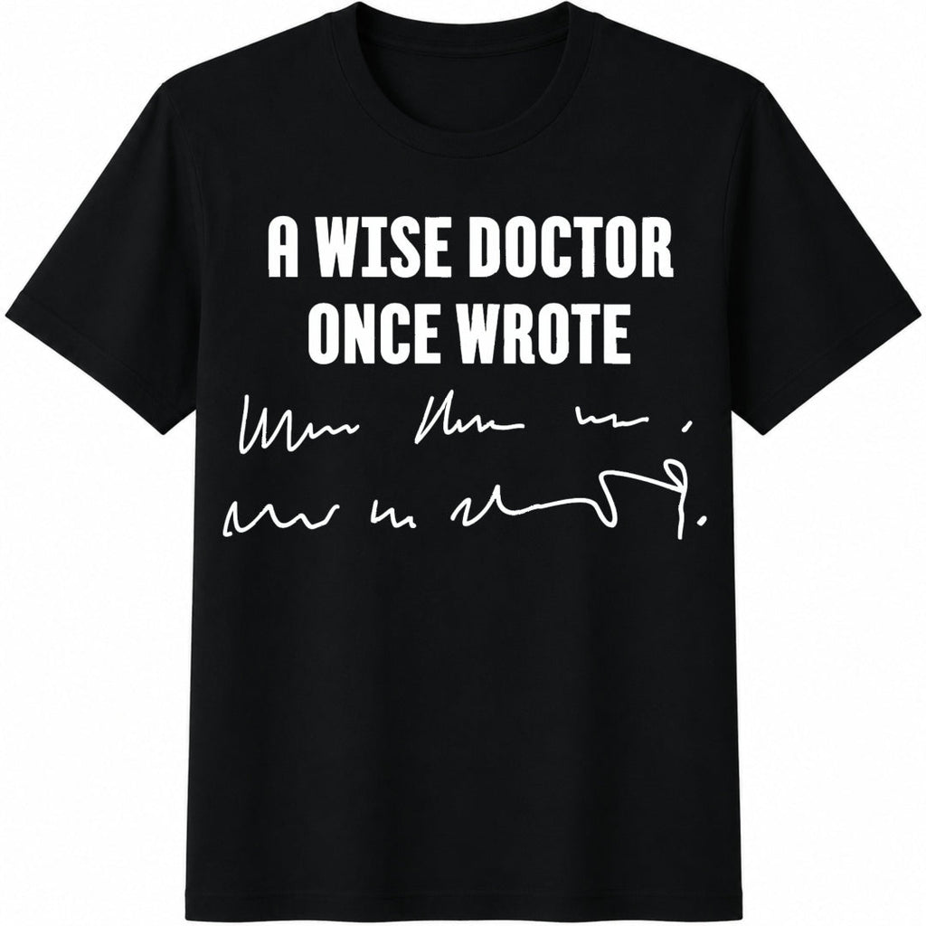 A-wise-doctor-once-wrote-medical-doctor-handwriting Cotton product image 1