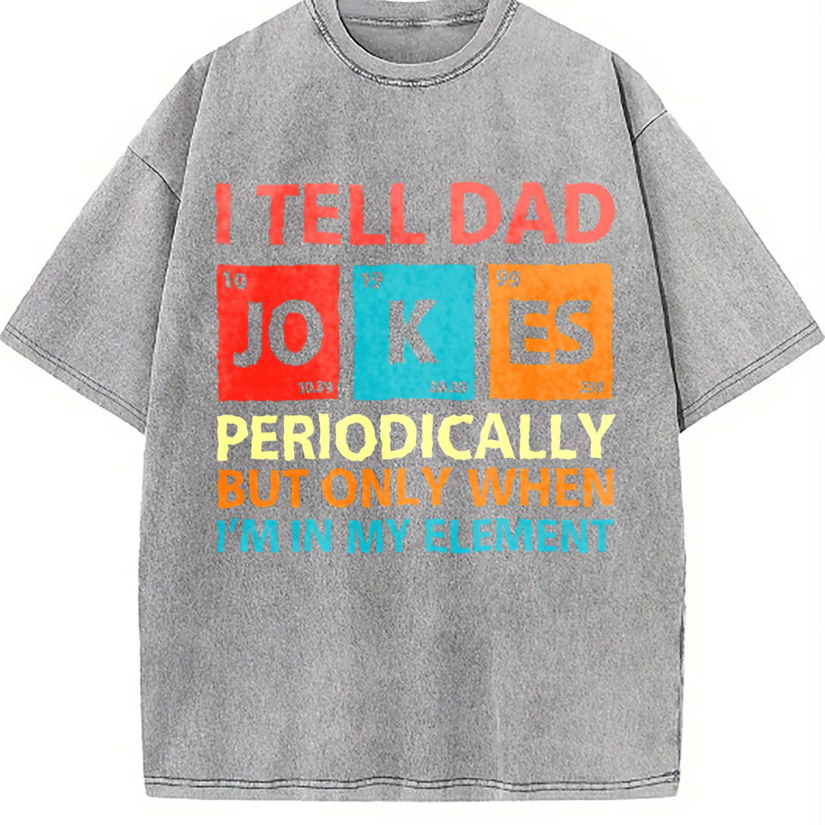I Tell Dad Jokes Vintage Washed T-Shirt product image 5