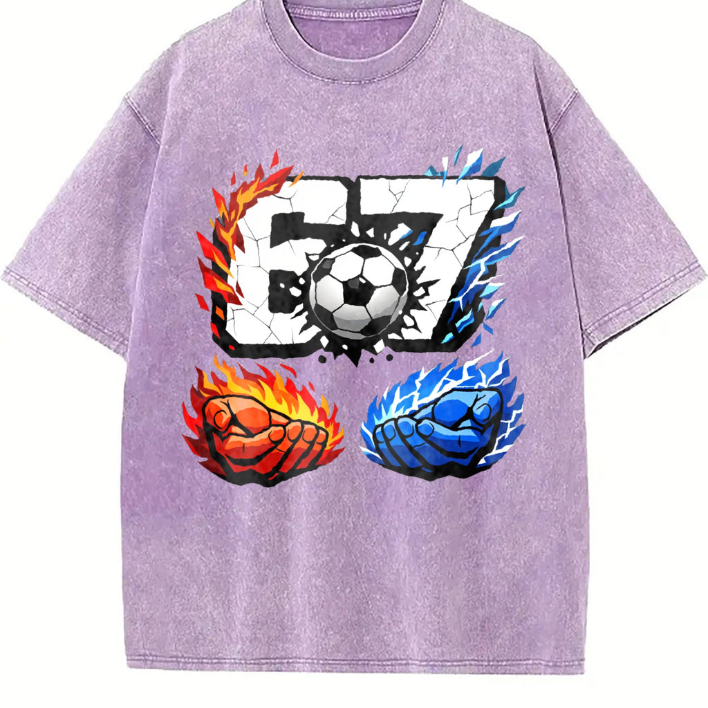 Global Soccer Fan Vintage Washed T-Shirt product image 6