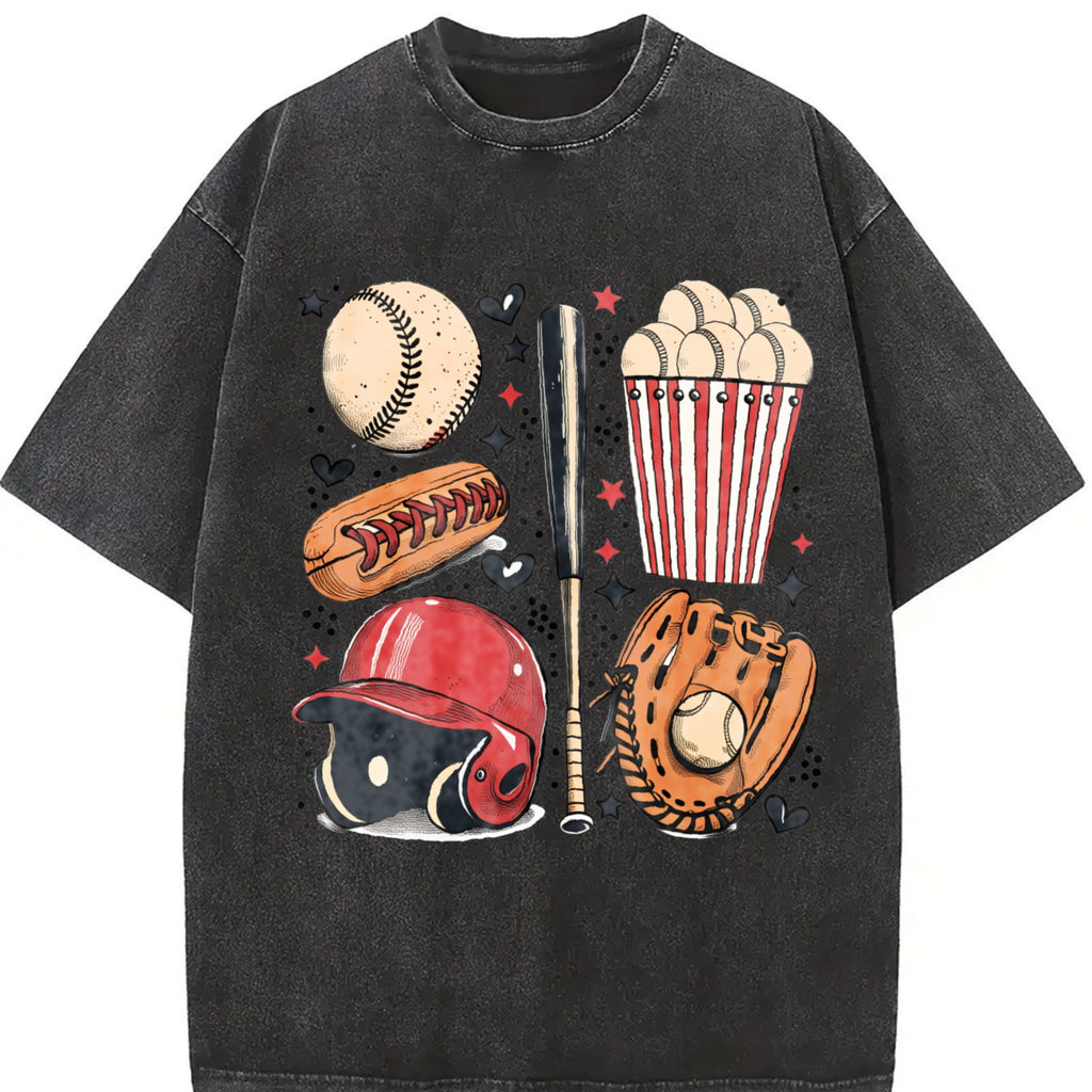 Baseball Fun Collection Vintage Washed T-Shirt product image 2