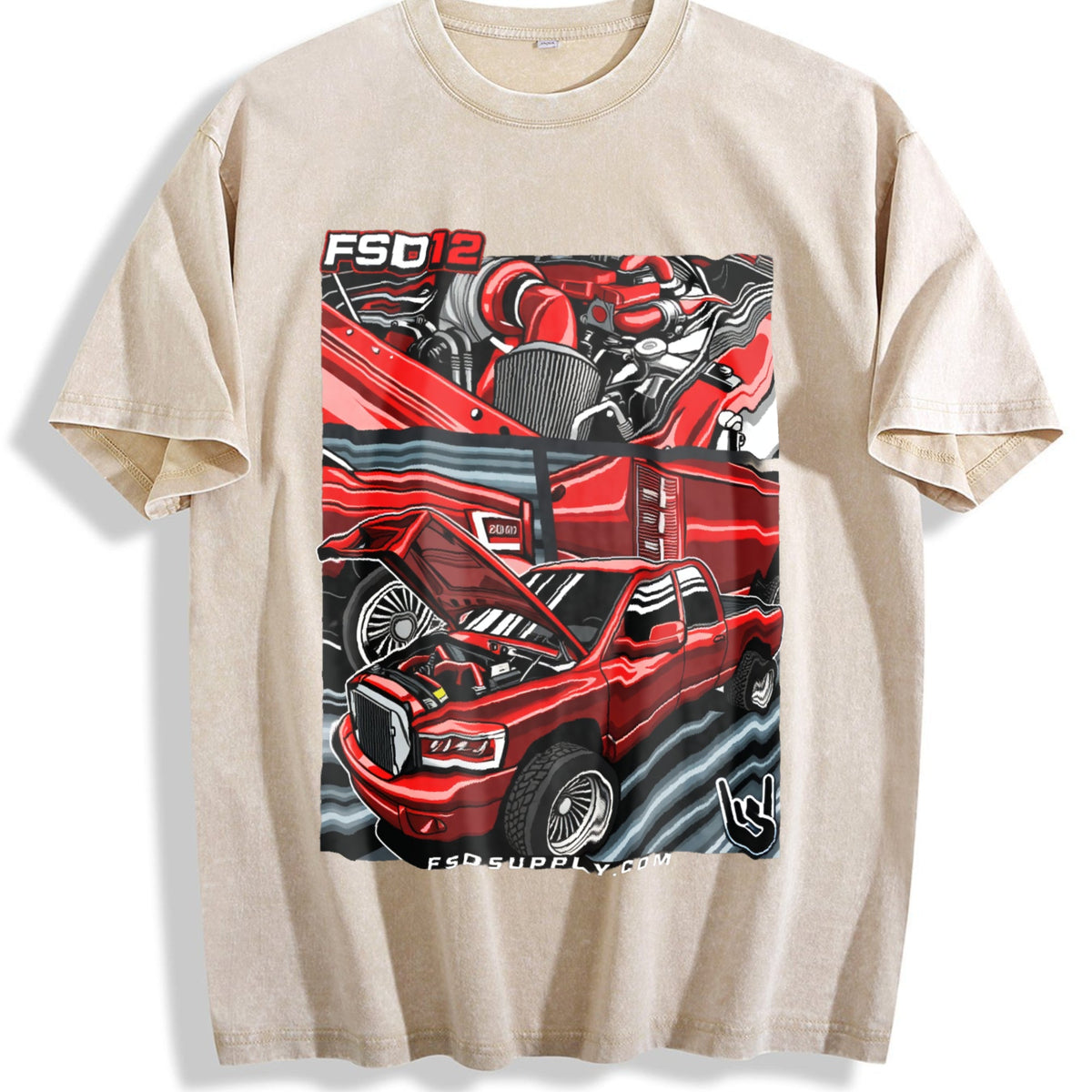 Red Truck Build Blend For Diesel Builders Vintage Washed product image 1