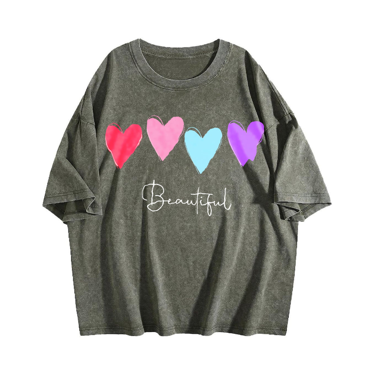 Backside With Colorful Hearts And Beautiful Text Vintage product image 4