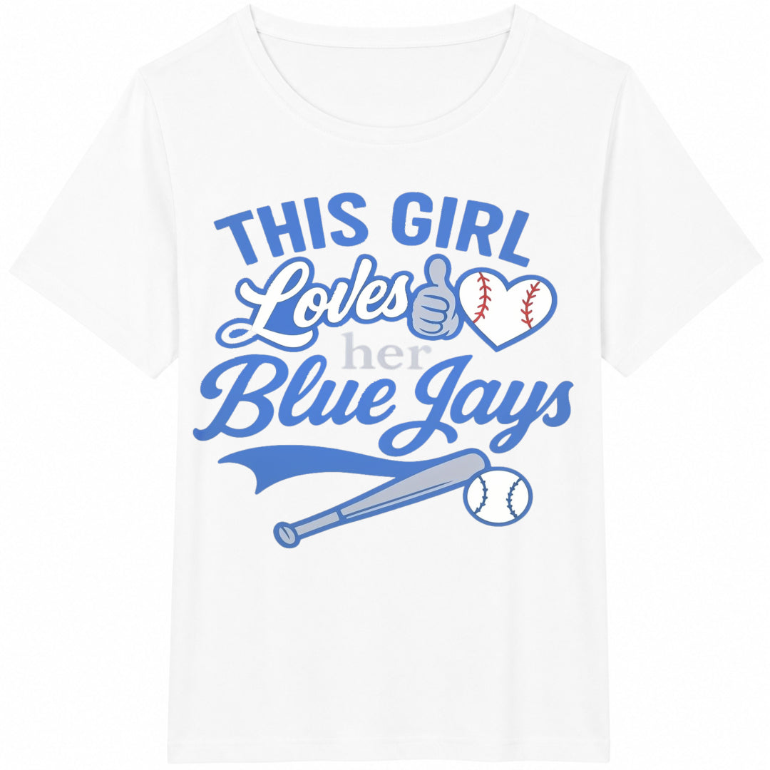 Classic This Girl Loves Blue Patterned Stretch Simple product image 2