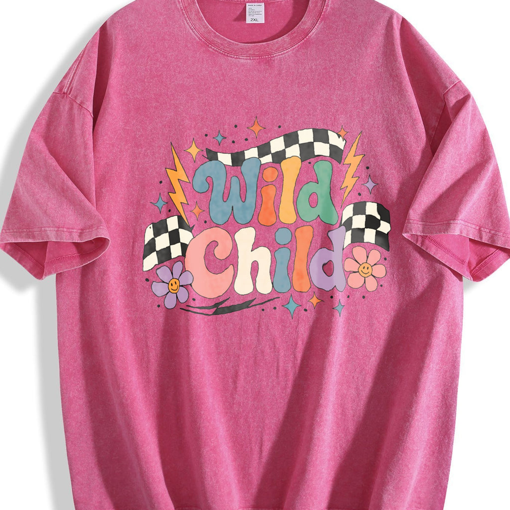 Wild Child - Toddler Groovy Checkered Racing Vintage Washed product image 7