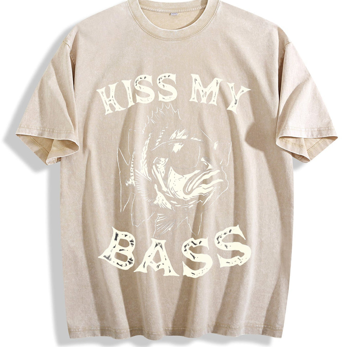 Kiss My Bass Fishing Vintage Washed T-Shirt product image 1