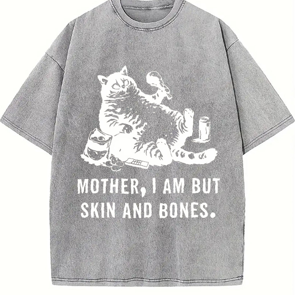 Funny Cat Mom Vintage Washed T-Shirt product image 5
