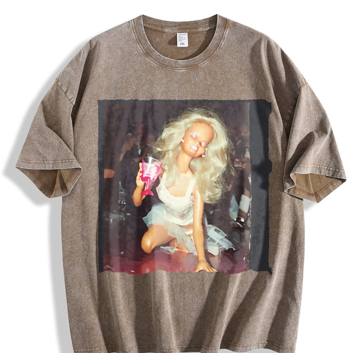 Doll Party Portrait Vintage Washed T-Shirt product image 3