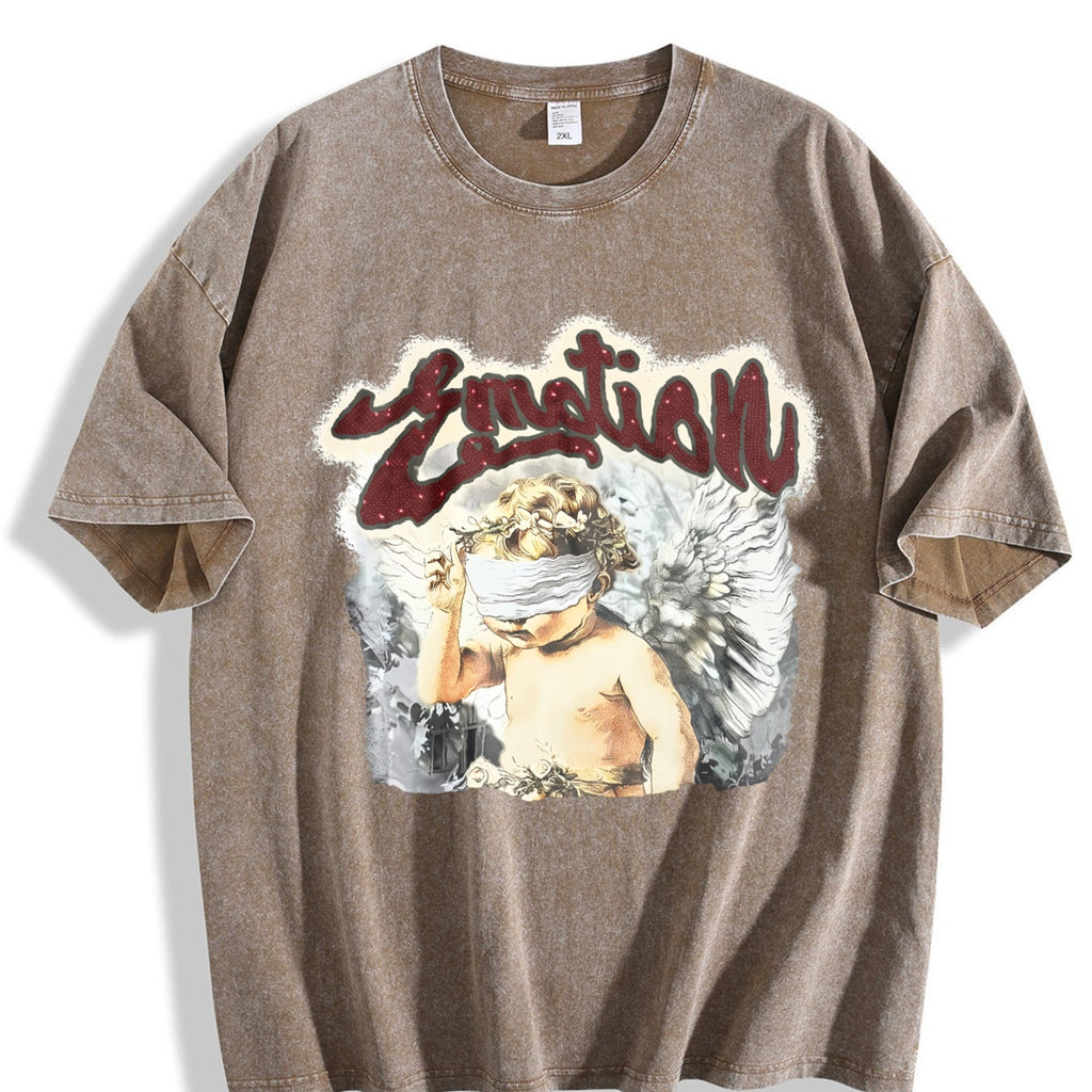 Cherub Emotion Rhinestone Tank Vintage Washed T-Shirt product image 3