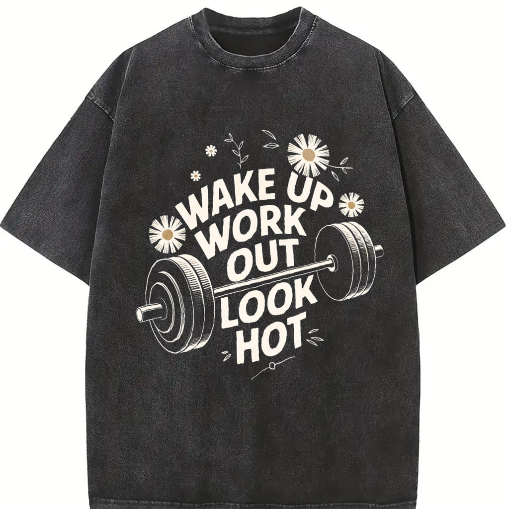 Gym Motivation Vintage Washed T-Shirt product image 2