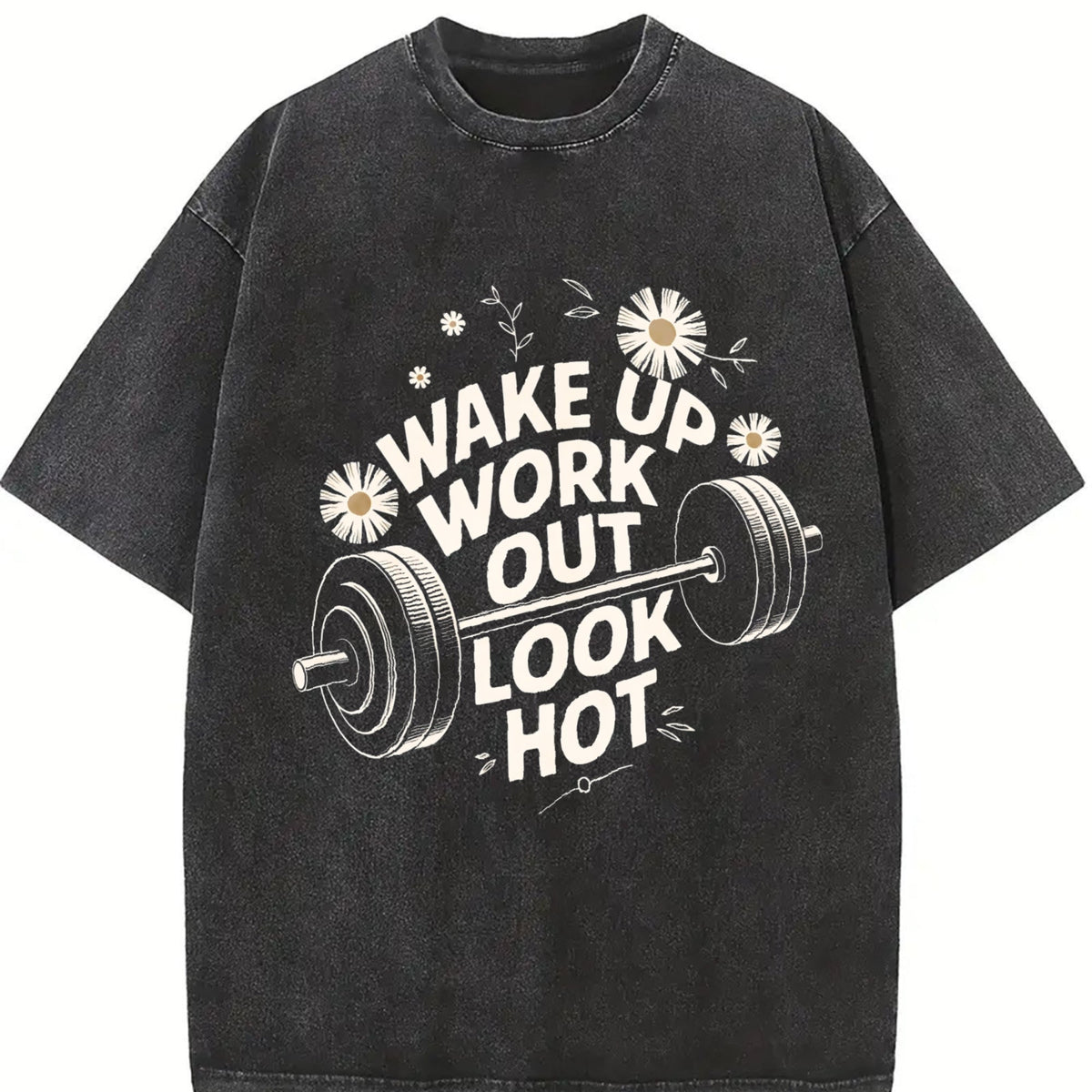 Gym Motivation Vintage Washed T-Shirt product image 2