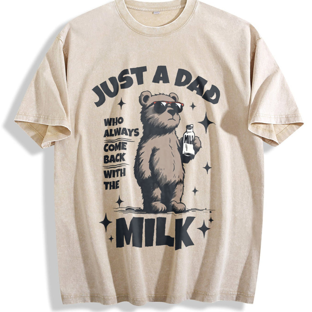 Funny Just A Dad Who Always Come Back With The Milk Vintage product image 1