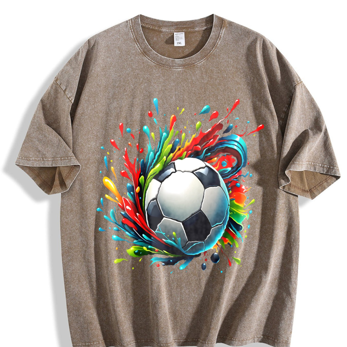 Global Soccer Fan Vintage Washed T-Shirt product image 3