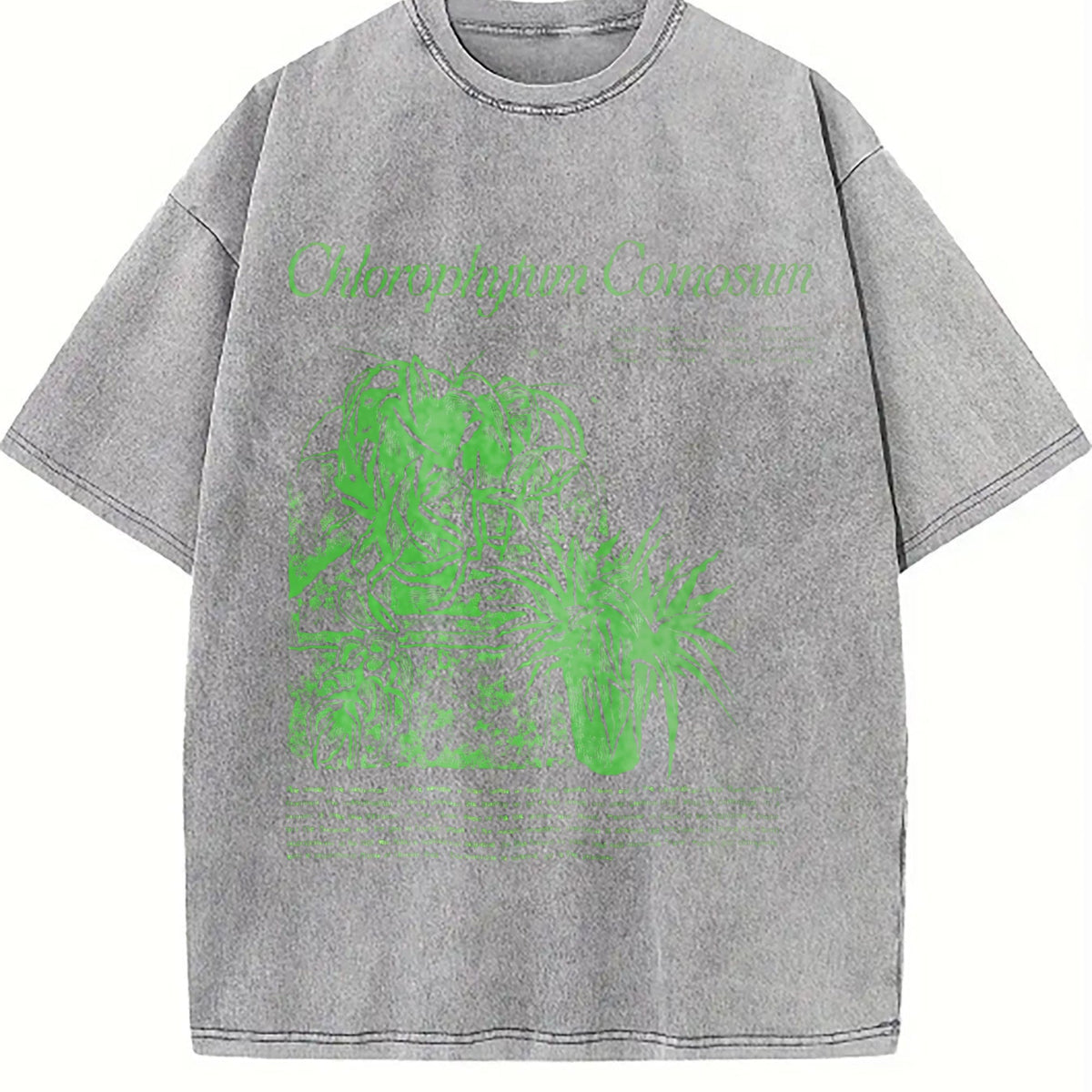 Spider Plant Chlorophytum Comosum Vintage Washed T-Shirt product image 5
