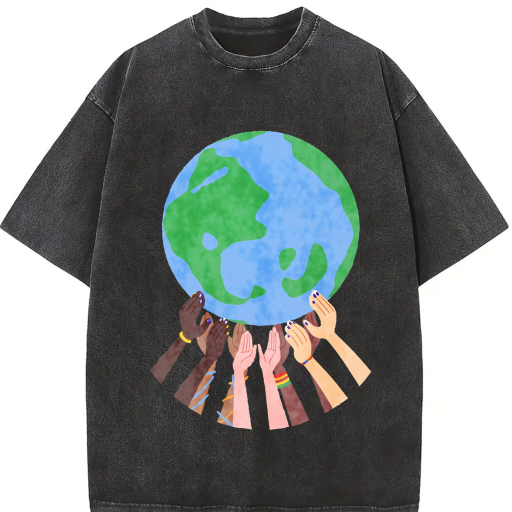Global Soccer Fan Vintage Washed T-Shirt product image 2
