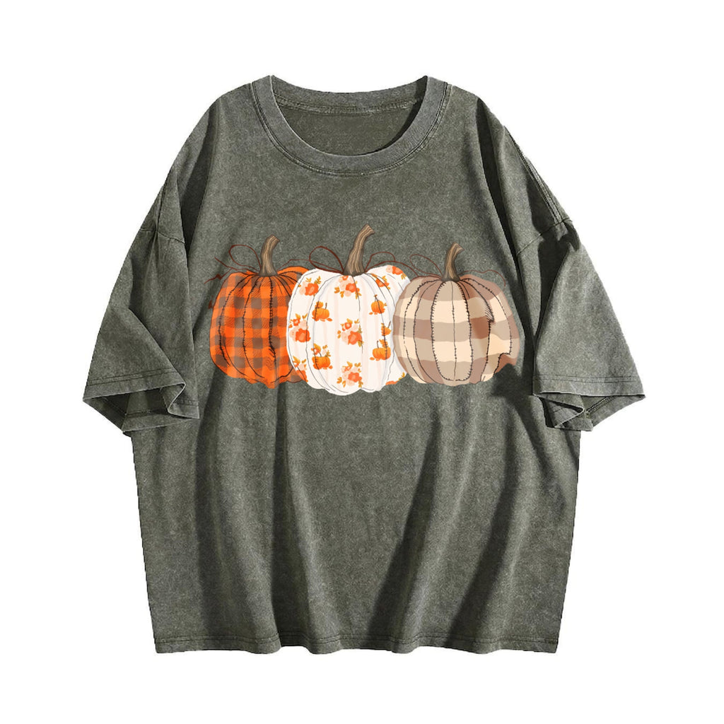 Pumpkin Vintage Washed T-Shirt product image 4