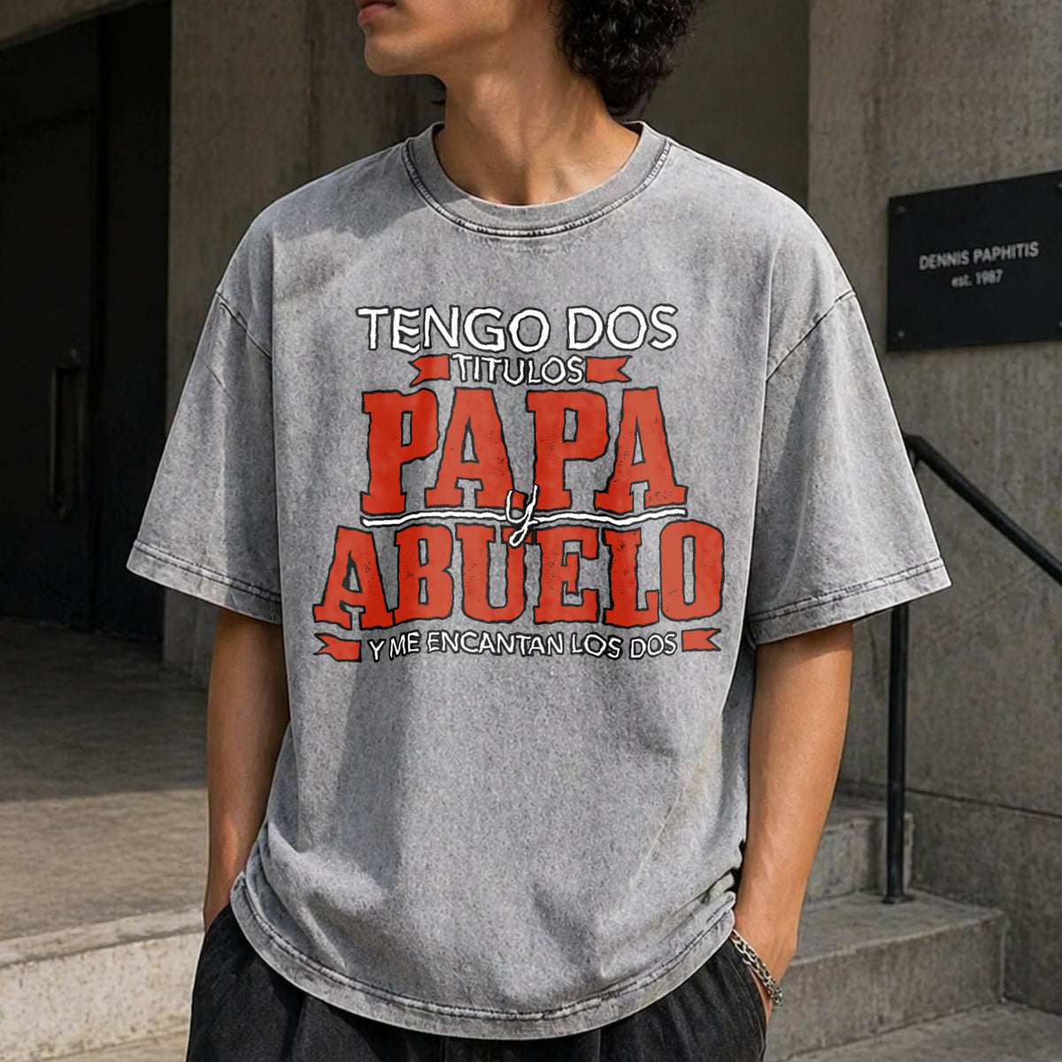 Tengo Dos Titulos Papa Abuelo Funny Spanish Father's product image 12