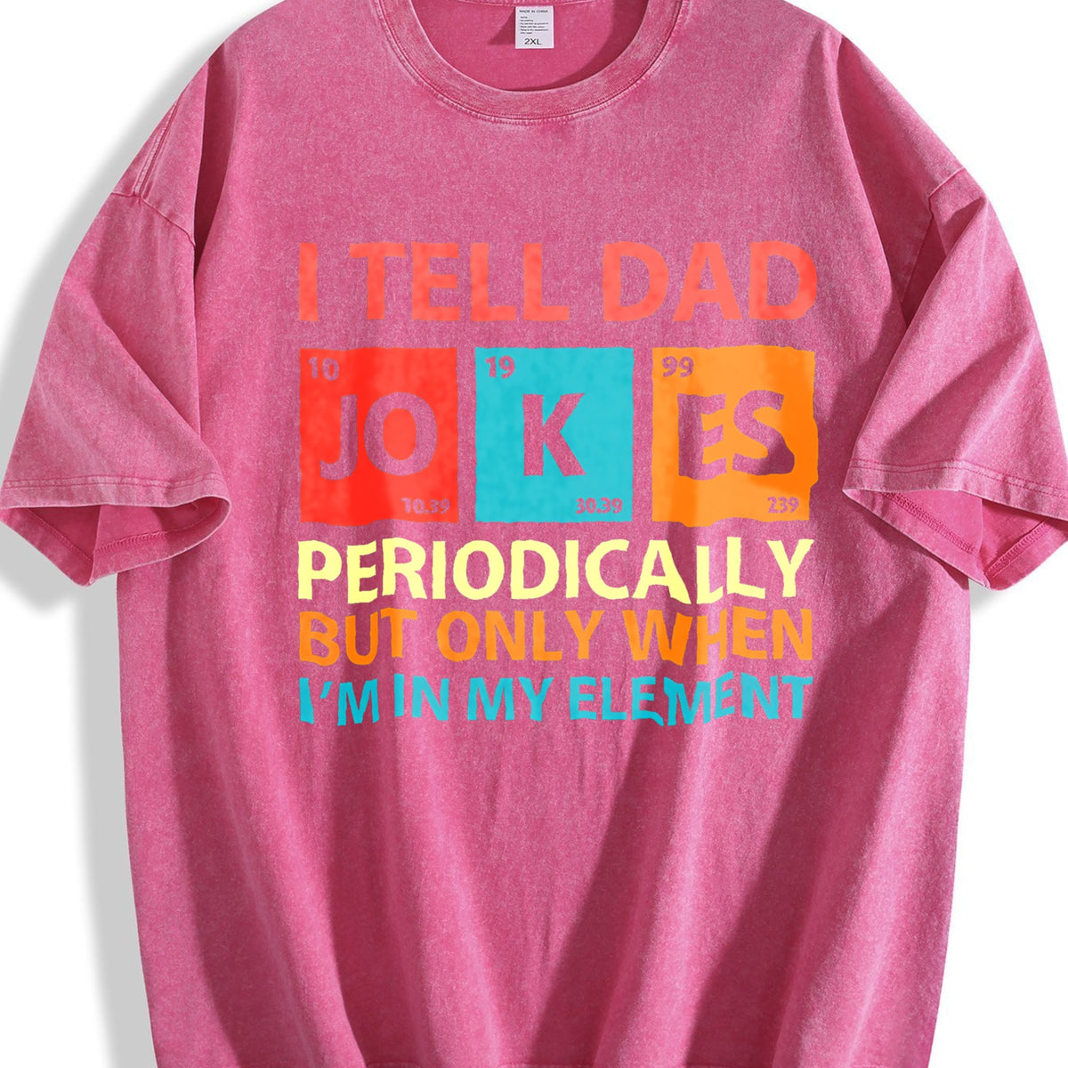 I Tell Dad Jokes Vintage Washed T-Shirt product image 7