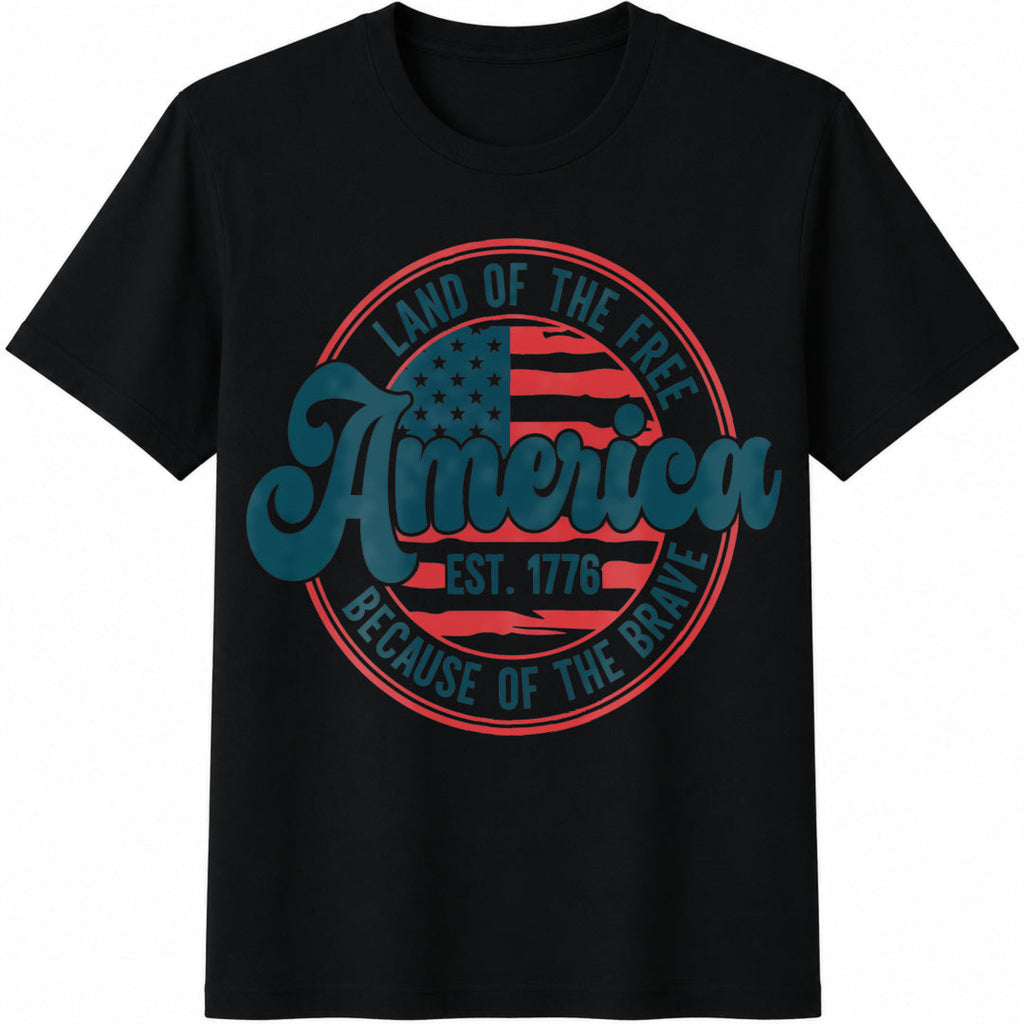America Land Of Free Cotton T-Shirt product image 1