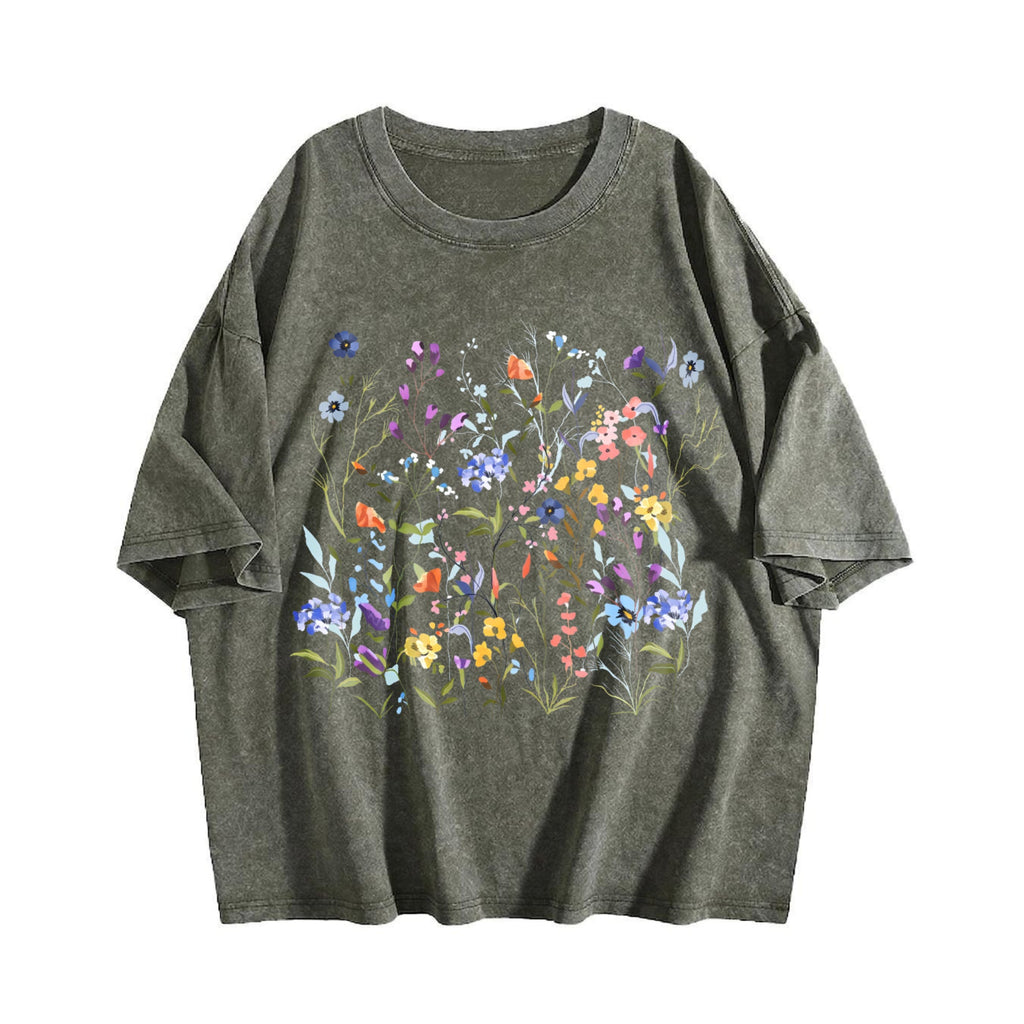 Pressed Flowers Vintage Washed T-Shirt product image 4