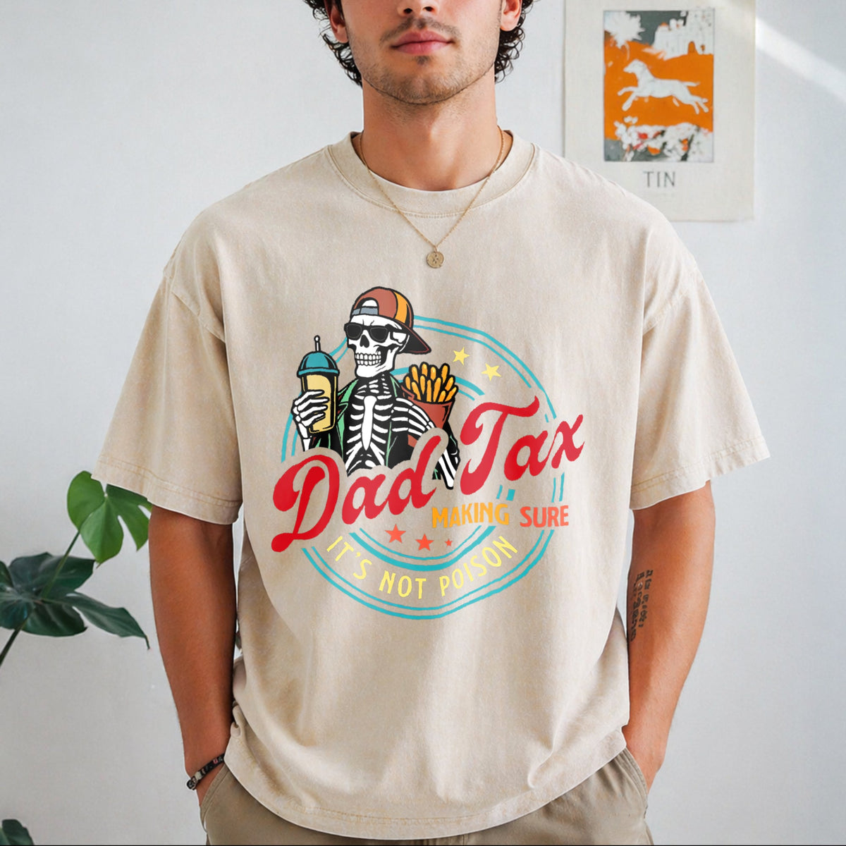 Dad Tax Making Sure It's Not Poison Fathers Day Vintage product image 8