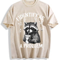 Raccoon Lover And Coffee Addict Vintage Washed T-Shirt product image 1