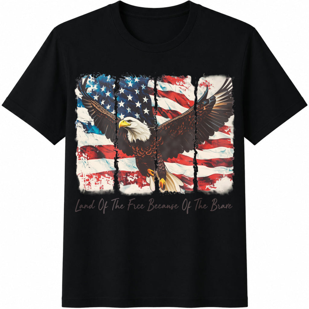 Land Of The Free Because Of Brave Fourth Of July Cotton product image 1