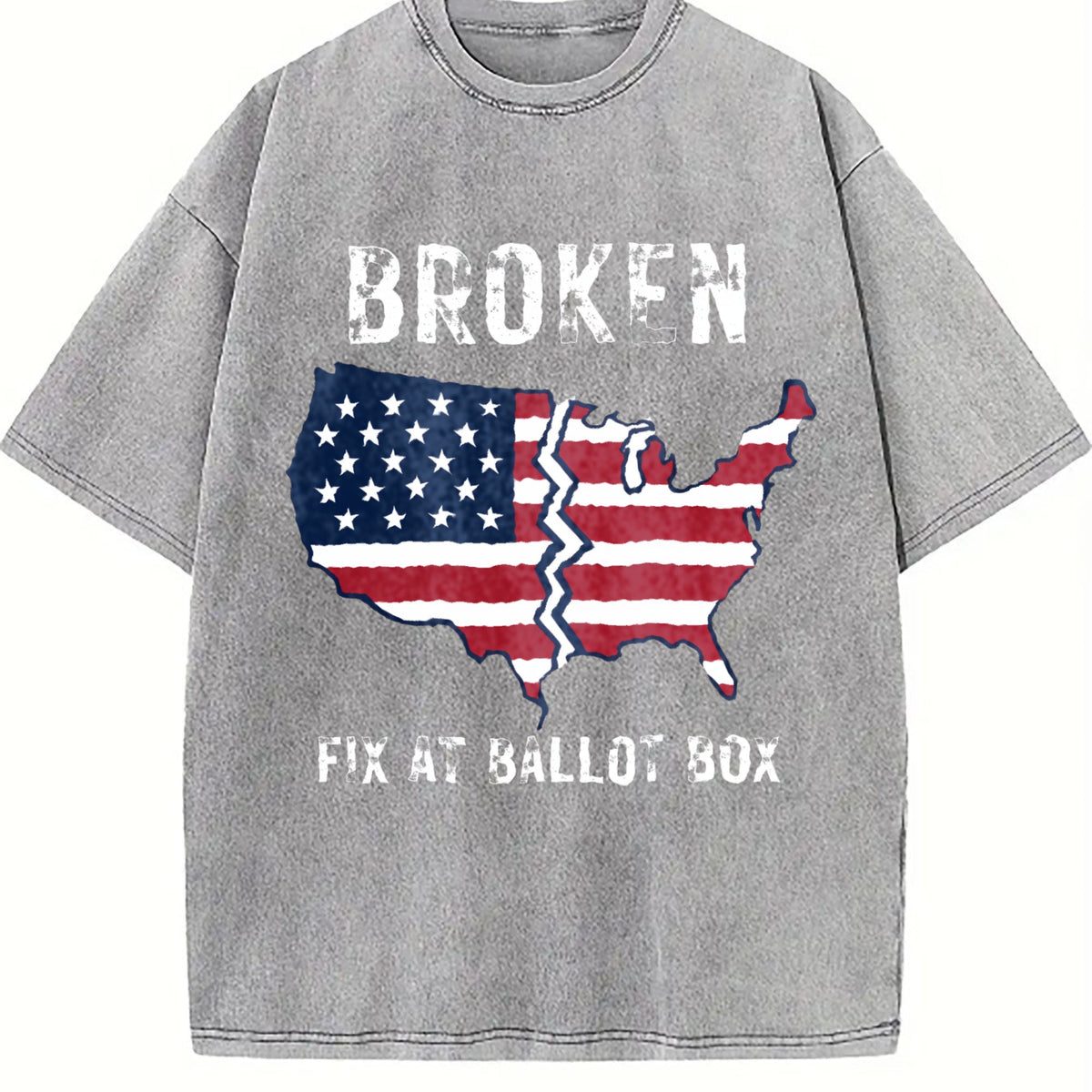 America Is Broken Fix At Ballot Vintage Washed T-Shirt product image 5