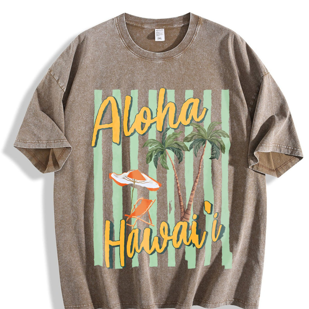 Aloha Hawaii Tropical Beach Summer Vacation Vintage Washed product image 3