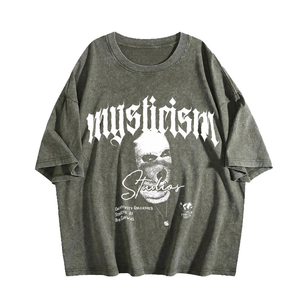 Mysticism Studios Ski Mask Gothic Letter Back Vintage product image 4