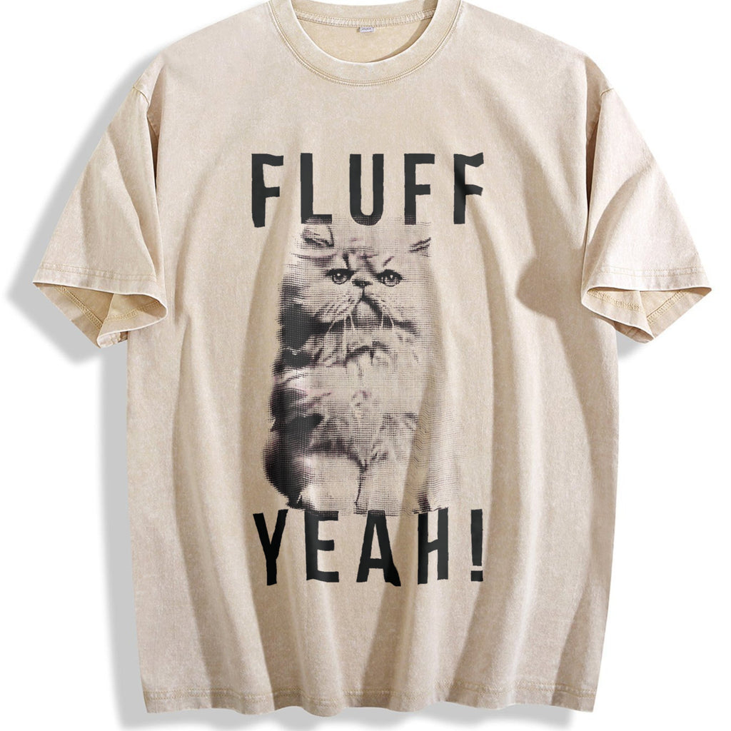 Fluff Yeah Funny Kitty Cat Animal Lover For Ladies Vintage product image 1