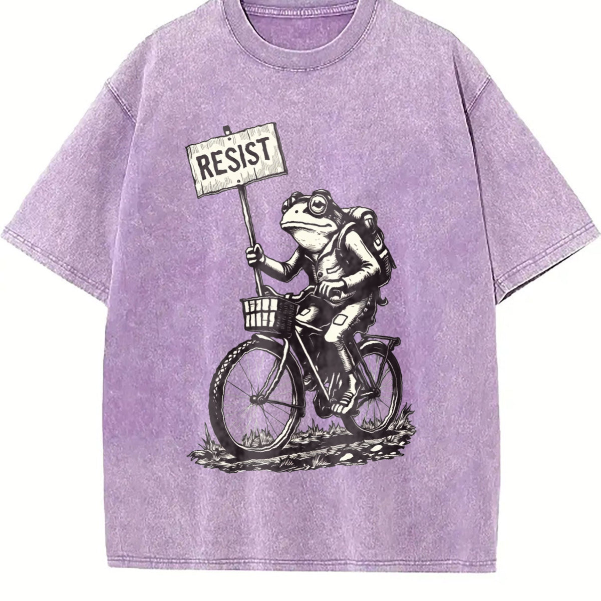 Resist Traveler Frog Vintage Washed T-Shirt product image 6