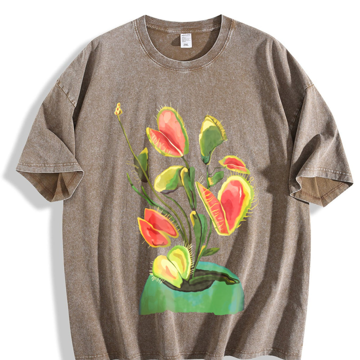 Show With A Hibiscus Flower Vintage Washed T-Shirt product image 3