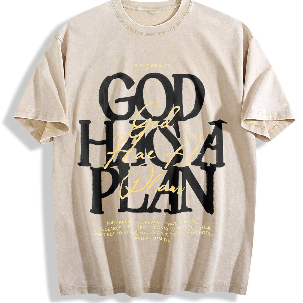 230 'god Has A Plan' Letter Comfortablefashionable Vintage product image 1