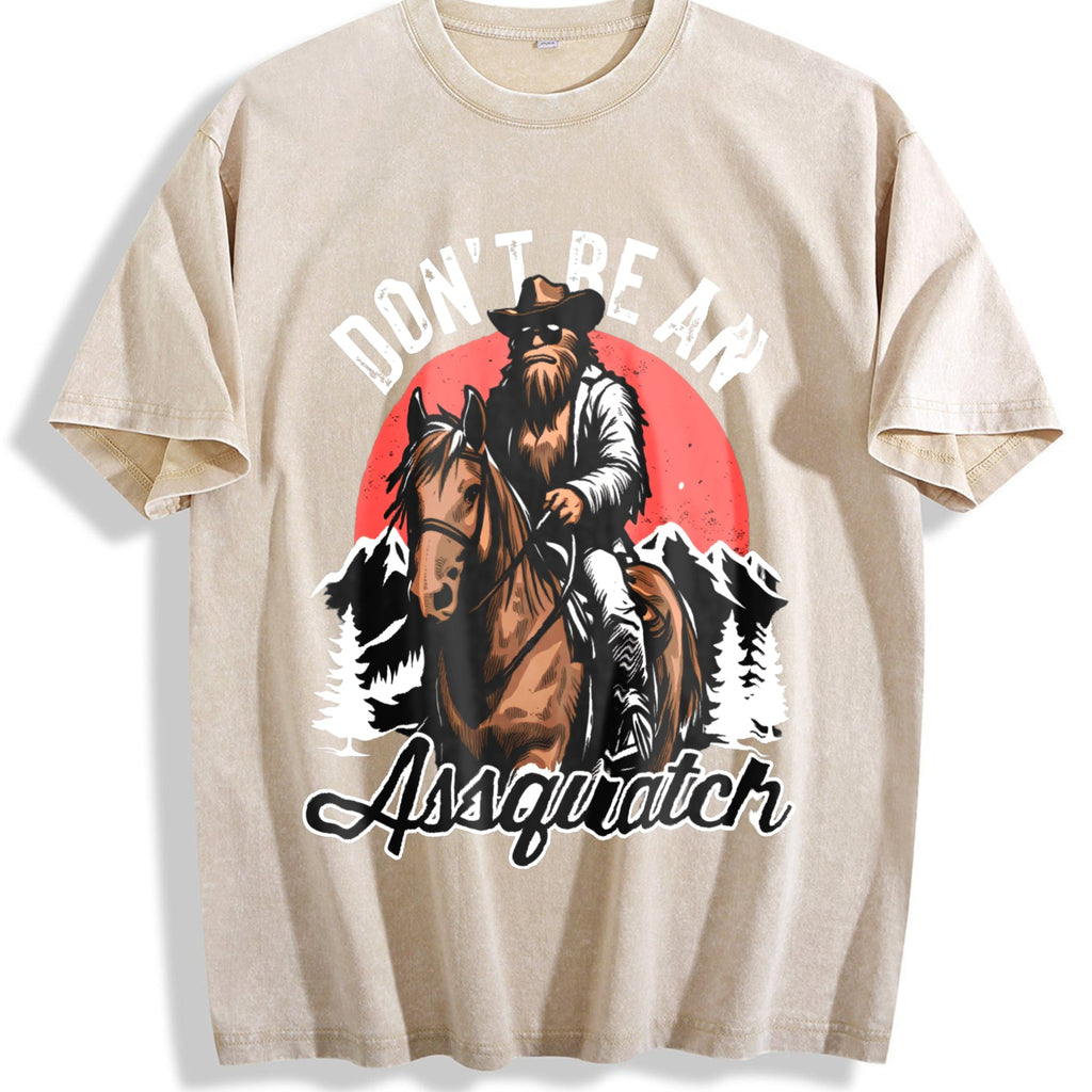 Bigfoot Don't Be An Assquatch 90s Vintage Washed T-Shirt product image 1